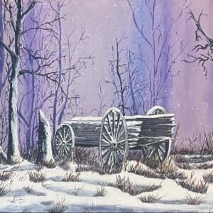 Old Abandoned Wagon 14”x18”