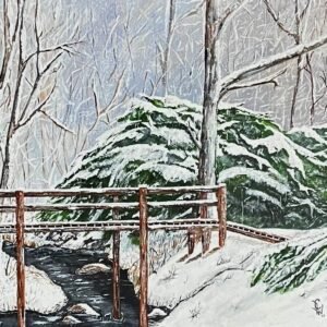 Snowy Bridge 18”x24”
