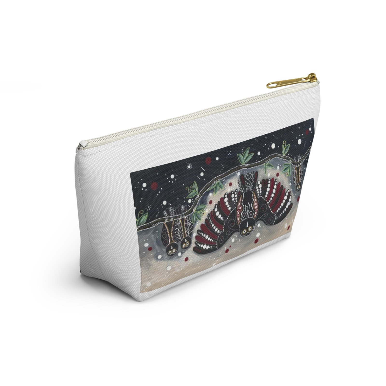 Dot Owls - Accessory Pouch w T-bottom - Image 8