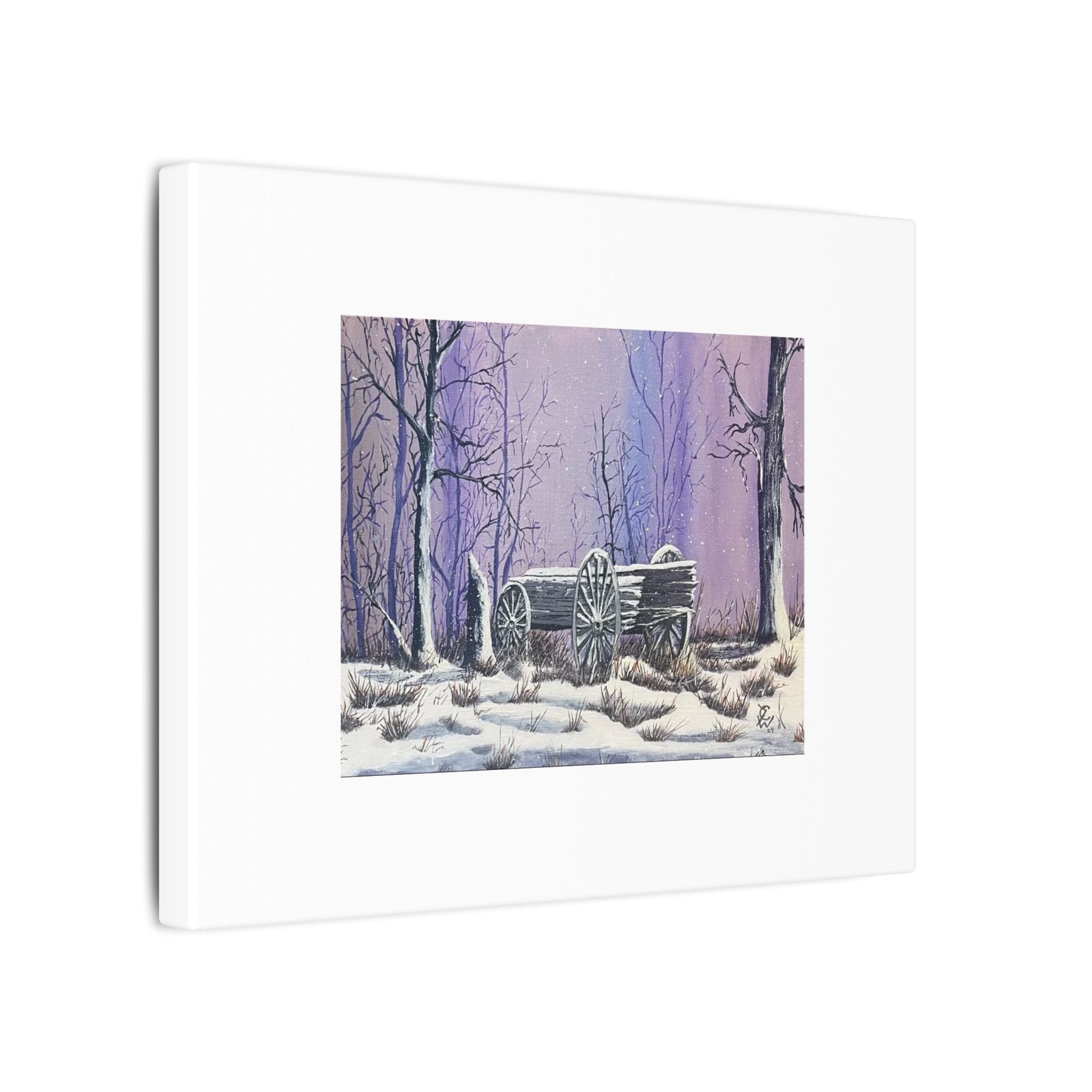Old Abandoned Wagon - Matte Canvas, Stretched, 0.75" (Multi-Size) - Image 2