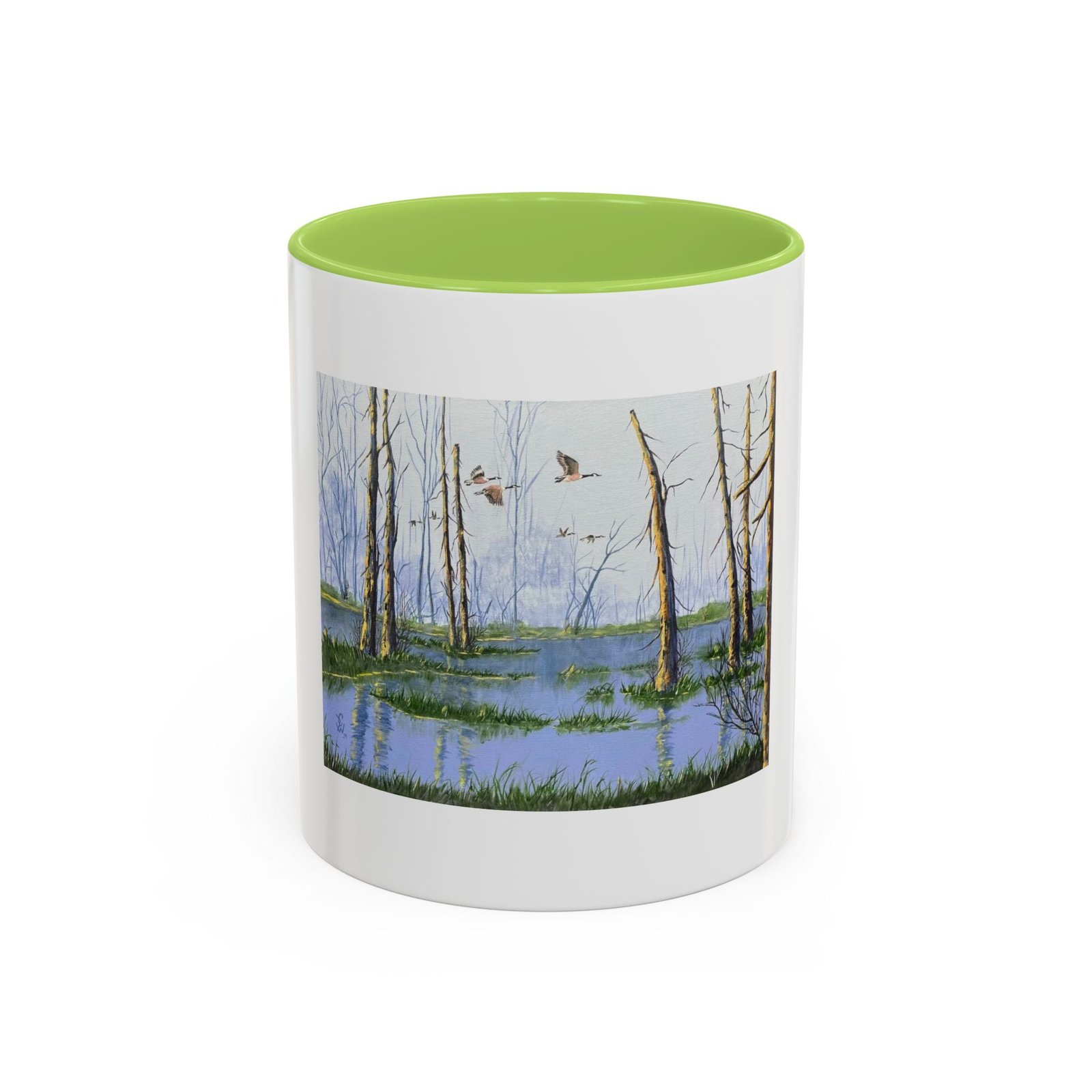 Swamp Geese - Accent Coffee Mug (11, 15oz) - Image 22