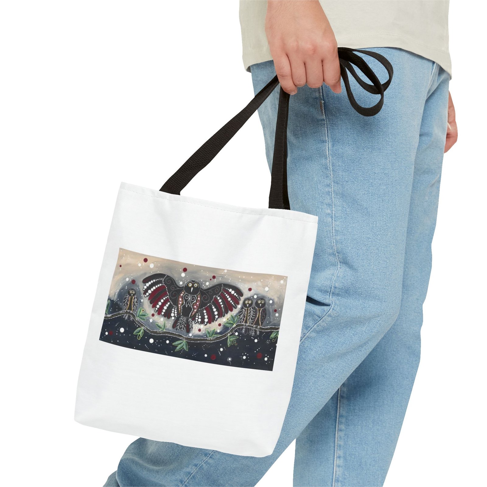 Dot Owls - Tote Bag (AOP) - Image 3