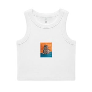 Copper Pots - Women's Organic Rib Crop Tank
