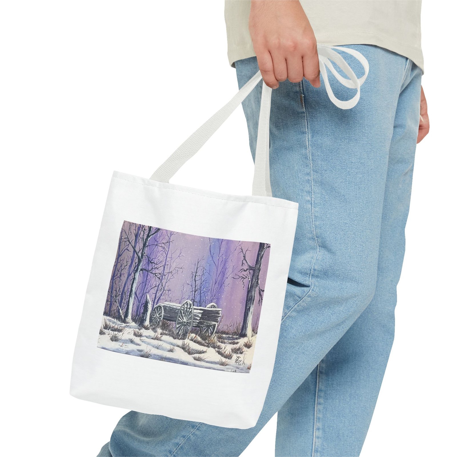 Old Abandoned Wagon - Tote Bag (AOP) - Image 11