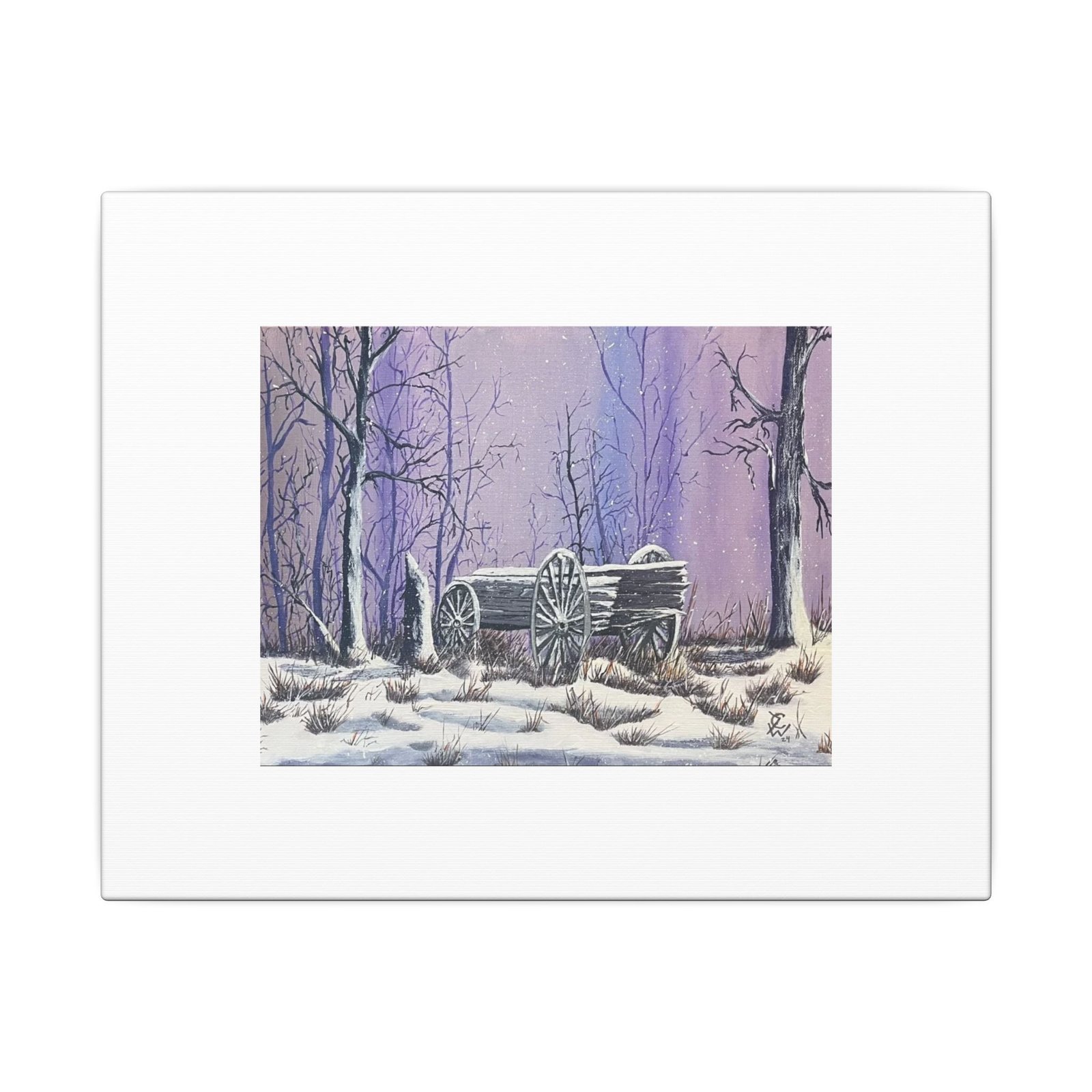 Old Abandoned Wagon - Matte Canvas, Stretched, 0.75" (Multi-Size)