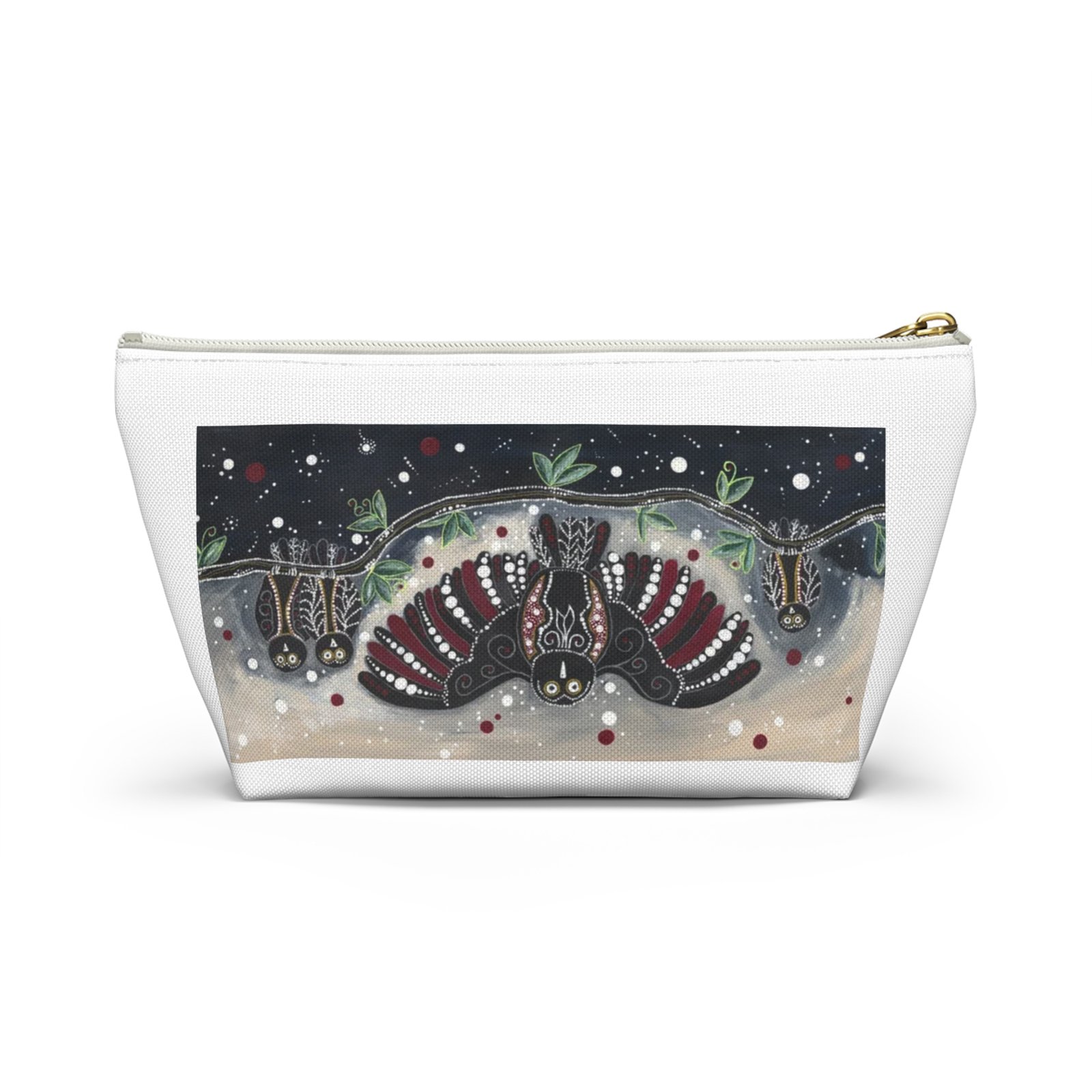 Dot Owls - Accessory Pouch w T-bottom - Image 6
