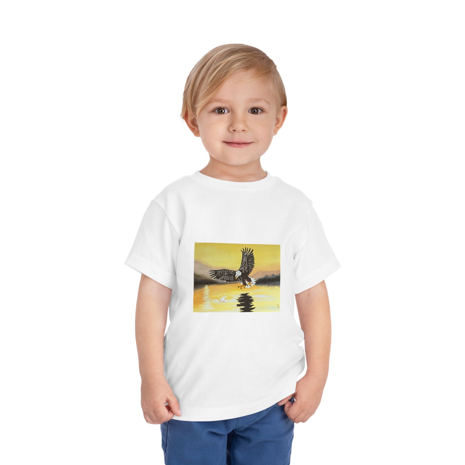 Eagle Fishing - Toddler Short Sleeve Tee - Image 2